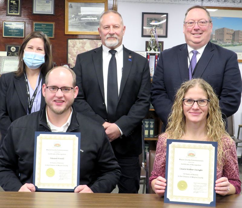 Edward Howell and Laura Walker Swingle, Coroner, 10  years