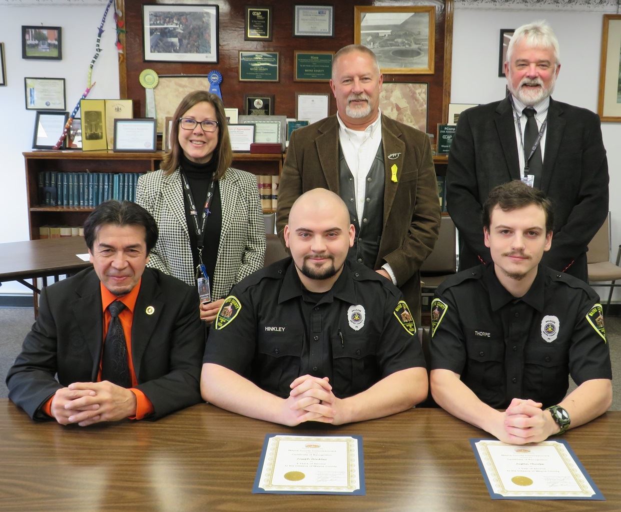 Joseph Hinkley, 5 years, and Justin Thorpe, 1 year, Corrections